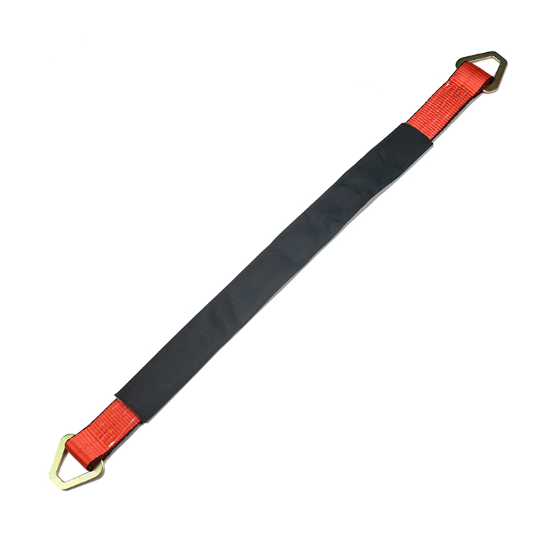 36INCH x 2INCH 자동차 액슬 스트랩 D링 레드